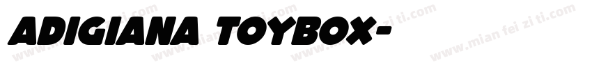 Adigiana toybox字体转换
